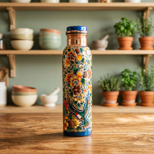 100% Copper Customized Drinkware Water Bottle BPA Free Eco-Friendly Dishwasher Safe Food Grade Anti-corrosion Coating Boiling B - Product Image 1