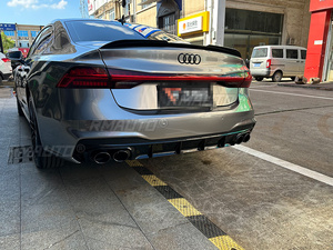 สปอยเลอร์หลังรถยนต์ Audi A7 S7 RS7 ปี 2019 - 2024 คุณภาพสูง ผลิตจากพลาสติก ABS  แบบไม่ทำสี  ลายคาร์บอน  สำหรับติดตั้งท้ายรถ - Product Image 3
