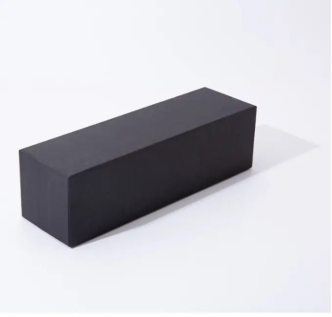 Rechteckige Geschenk verpackungs box aus schwarzem Papier unterschied licher Größe
