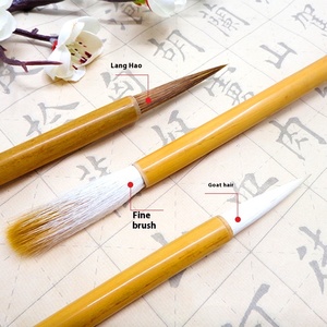 Vendita calda donnola/capelli di capra cinese pennello per calligrafia naturale colore bambù Weizhuang marca taglie S/M/L pennello - Product Image 4