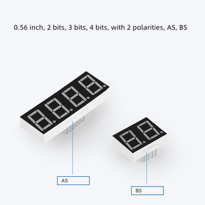 Tubo digital de 0.28 pulgadas con cátodo común, ánodo de 0.36 pulgadas, rojo de 0.4 pulgadas, 0.56 pulgadas uno/dos/tres/cuatro en uno de alto brillo - Product Image 3