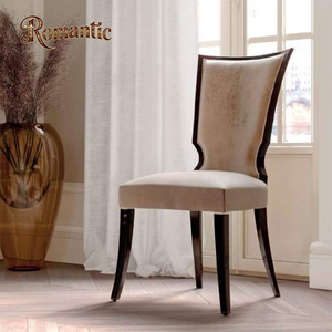 Ensemble de <span class=keywords><strong>table</strong></span> et de chaises de salle à manger en <span class=keywords><strong>bois</strong></span> naturel néoclassique de luxe avec <span class=keywords><strong>table</strong></span> de salle à manger en <span class=keywords><strong>bois</strong></span> massif noir brillant 6 places - Product Image 5