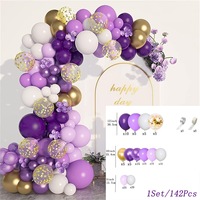 Kit de guirlande de ballons Pafu Easy DIY pour fête d'anniversaire, mariage, anniversaire de mariage et décoration de fêtes, kit d'arche de ballons premium multiple