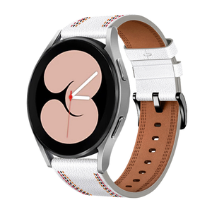 Correa para Reloj Inteligente Huawei <span class=keywords><strong>GT3</strong></span>, Cuero Genuino con Costuras Tricolor, 20mm 22mm, Transpirable y Duradera con Material Metálico - Product Image 6