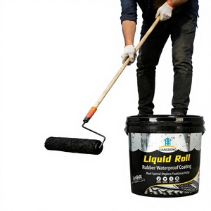 Modern Design 1.5mm Thick <b>Rubber</b>-Based WaterWall Paint Crack Repair and Anti-Leakage Exterior Wall Waterproofing for Roofs - Product Image 6