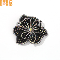 Motif Bunga 3D Kristal Flatback Rhinestone Patch Terlaris, Aplikasi Setrika untuk Dekorasi Gaun, DIY Pakaian, Homecoming Mum