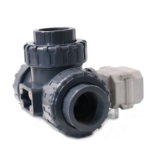 Valvola a Sfera Elettrica in PVC UPVC a <span class=keywords><strong>3</strong></span> Vie CR202 NC 12V 24V DC Motorizzata per Acqua a Prezzo di Fabbrica - Product Image 3