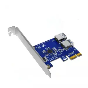 PCI-E 1 giro 2 slot PCI Express 1X scheda Riser Mini ITX girare adattatore 3 slot PCI-E esterno scheda moltiplicatore porta PCIe