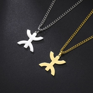 Colliers Symboles Berbères Africains pour Hommes et Femmes en Acier Inoxydable Style <span class=keywords><strong>Kabyle</strong></span> Africain Bijoux Ethniques Amulettes Cadeaux - Product Image 1