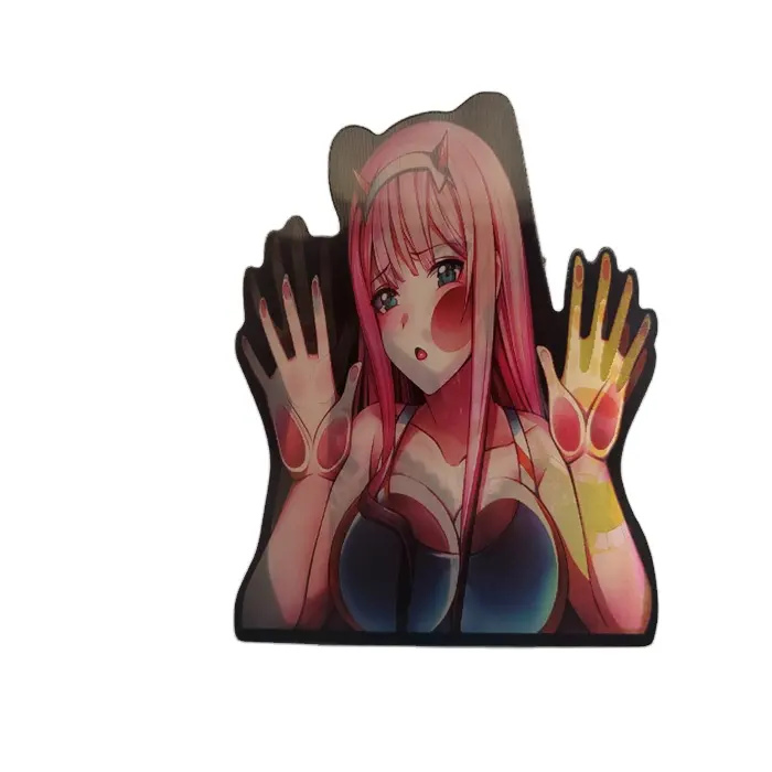 2024 Hot sale 3D anime sticker with sexy girl lenticular sticker factory
