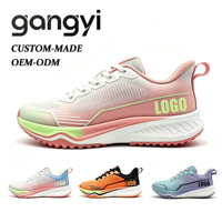 Chaussures de trail antidérapantes durables pour hommes, respirantes, avec empeigne dégradée, pour la randonnée et le jogging en extérieur, possibilité de personnaliser le logo