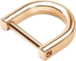 ERDANER Pieces In Metal D Rings With Closing Screw Shackle Key Holder Horseshoe U Shape Dee Ring DIY Leather Craft <b>Purse</b> Replace - Product Image 1