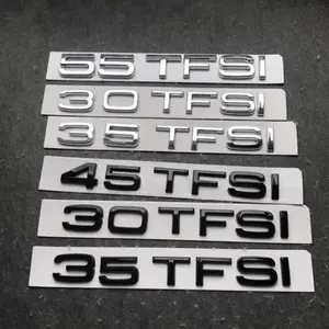 Autocollant de voiture avec logo <span class=keywords><strong>TFSI</strong></span> 30 35 40 45 50 <span class=keywords><strong>55</strong></span> pour Audi A3 A4 A6L A7, modification 4x4, accessoire décoratif. - Product Image 4