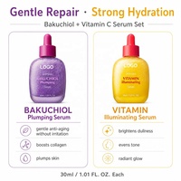 Sérum repulpant au bakuchiol, hydratation intense et réparation avec niacinamide, sérum facial en marque privée OEM, fournisseur en gros