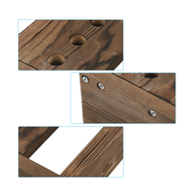 Support de téléphone portable moderne en bois à double niveau, support de stylo, porte-outils pour le bureau ou la maison, portable et multifonctionnel