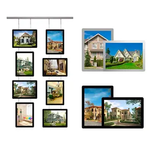 listing hanging a3 a4 backlit estate agency led acrylic light box windows display digital real estate