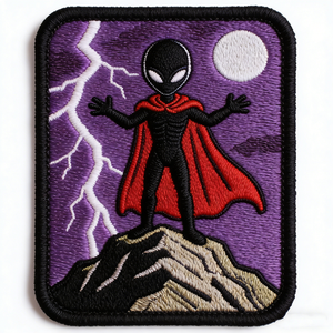 Parche Bordado Personalizado de OVNI Alienígena, Insignia de Mezclilla para Coser, Aplique con Temática Espacial para Sombreros, Chaquetas, Bolsos y Ropa - Product Image 5