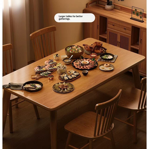 Modern <b>Foldable</b> Wooden <b>Dining</b> <b>Table</b> with Customizable Design - Product Image 4