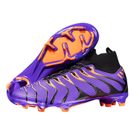 Chaussures de football montantes pour jeunes et adultes 2026, crampons synthétiques en caoutchouc TF antidérapants pour l'automne, entraînement et compétition sportive