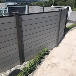 Новый дизайн Wpc коэкструзионный садовый забор с электрическими воротами