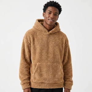 mens <b>sherpa</b> zip hoodie with full fleece lining sample development for online clothing stores - Product Image 1