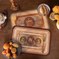 Set de table en cuir, style moderne minimaliste, luxe discret, lavable, imperméable et résistant à l'huile