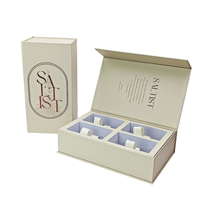 ชุดของขวัญบรรจุภัณฑ์รีไซเคิลได้ แก้วกาแฟ เทียนหอม น้ำผึ้ง กล่องของขวัญแบบเปิดปิดแม่เหล็ก - Product Image 3
