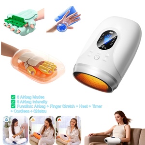 Alat Pijat Pergelangan Tangan Peregangan Jari Layar Visual Roller Telapak Tangan Fungsi Getaran Panas Pendingin Airbag Baterai Li Pengisian Daya USB - Product Image 4