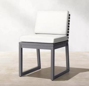 Juego de Muebles de Exterior de Metal Anticorrosión, Sillas y Mesas de Comedor de Aluminio, Muebles de Patio para Hotel, Juego de Mesa de Comedor para Jardín - Product Image 4