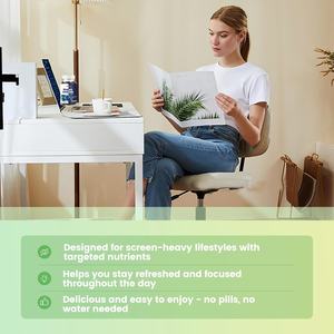 Suplemento para la vista, gomitas de luteína para apoyar la salud de los ojos, con luteína y zeaxantina, fórmula diaria con zinc, vitaminas para la visión - Product Image 3