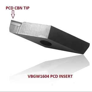 CNC carburo de tungsteno 2 puntas PCD inserto CBN inserto VNGA160404 para aleación de aluminio - Product Image 2