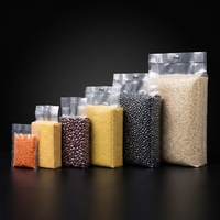 Sac sous vide en PA/PE de qualité alimentaire pour briques de riz, avec fond carré, résistant à l'humidité, thermoscellable, personnalisable, pour le stockage des céréales