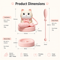 Tragbares Vibrations-Ei mit App-Fernbedienung G-Punkt Saugspielzeug Katzenförmiger Vibrator für Frauen Masturbation Sexspielzeug