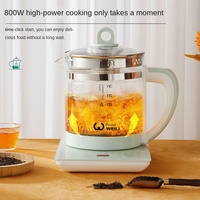 Bouilloire électrique en verre 800W 1.2L couleur multi-température contrôle numérique multifonctionnel bureau usage domestique