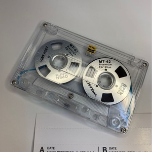 Casete de Metal Personalizado de Fábrica, Cinta Virgen Abierta de 50 Minutos Tipo I para Grabación de Audio, Mixtape Retro con Carcasa Transparente MT-42 - Product Image 3