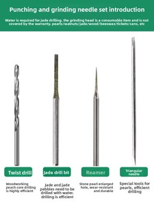 <span class=keywords><strong>Mini</strong></span> perceuse électrique pour perles, pierres de pêche, coquillages, jade ; Outil de fraisage pour bracelets Worry-Beast, perles et objets de collection incontournables - Product Image 5