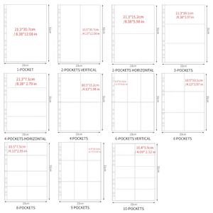 A4 kpop <span class=keywords><strong>photo</strong></span> classeur page intérieure album insert 100 microns 8 grilles irrégulière simple face recharge pvc et sans acide page de recharge - Product Image 6