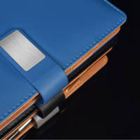 Carnet de notes A5 de luxe, classeur à anneaux rechargeable, organiseur en cuir avec boucle métallique pour le bureau et les affaires