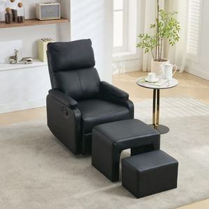 Chaise de pédicure et de manucure de luxe avec repose-pieds pour salons - Product Image 5