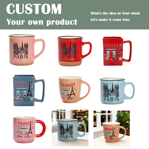 Taza de Café/Té de Cerámica Ecológica Personalizada OEM con Diseño de Logotipo de la Ciudad de París, Apta para Lavavajillas y Microondas, Regalo de Recuerdo - Product Image 6