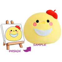 Personnalisé, rembourré avec un design brodé, doublure en nylon et en maille, matière en peluche super douce