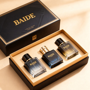 Wholesale New <b>Mini</b> <b>Perfume</b> Empty Bottle Set Crimp Flat Square 30ML 50ML 100ML <b>Perfume</b> Glass Bottle With Box - Product Image 6