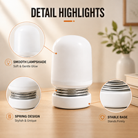 Veilleuse LED à piles ABS 1W avec contrôle tactile, lumière ambrée 1600K, intensité réglable sur 3 niveaux, pour chambre d'enfant, bébé, chambre à coucher