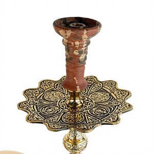 Cachimba Egipcia Khalil Mamoon Shika Skyrim de Latón – 36 cm, con Tallo de Latón Grabado con Motivos de Dragón y Runas - Product Image 4