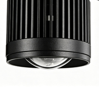 Lampe d'aquarium 28W ultra-mince à haute reproduction des couleurs, avec double ventilateur de refroidissement et lentille bombée, pour la croissance des plantes