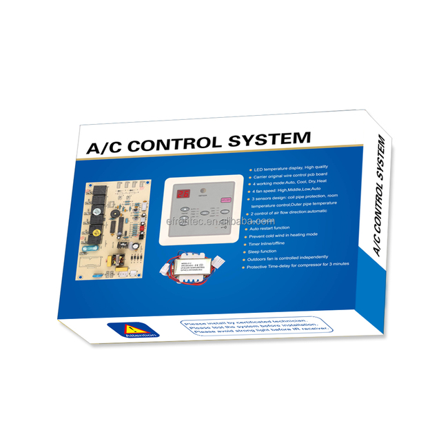 HVAC Universal A/C Remote Control System for Electric Air Conditioner Manual Power Source Plastic Material