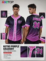 Jersey Baseball Kustom Model Crop Top Berhias Rhinestone Logo Tim Nama Atlet Pencetakan Heat-Transfer Profesional Bahan Poliester