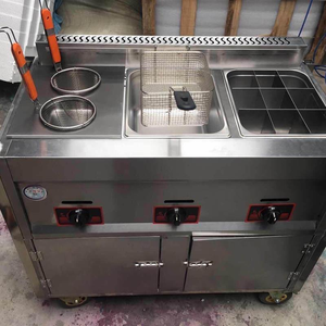 New Custom Multi-Functional <b>Gas</b>/Electric Stainless Steel Snack Cart Umbrella / Commercial Mobile <b>BBQ</b> Tacos French Fries - Product Image 4