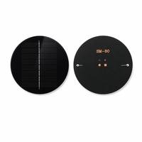 Panel Surya Ukuran Kustom Diameter 80MM PET Pengisi Daya Laptop Laminasi 4V 1W Monokristalin/Poli PERC Efisiensi Tinggi CE RoHS