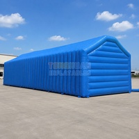 Tente d'entrepôt gonflable sur mesure de grande taille, abri de stockage extérieur pour événements, équipement logistique et utilisation d'espace temporaire